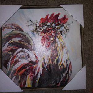 rooster art canvas